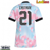 Belgium Timothy Castagne #21 Replica Away Shirt Ladies World Cup 2026 Short Sleeve